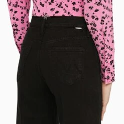 MOTHER Dark Navy Flaired Cropped Jeans -Free Vibe Shop mother Dark Navy Flaired Cropped Jeans 4