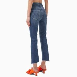 MOTHER Insider Crop Sted Jeans -Free Vibe Shop mother GCR Insider Crop Sted Jeans 4