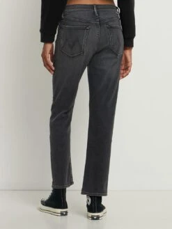 MOTHER The Tomcat Ankle Mid Rise Jeans -Free Vibe Shop mother Grey The Tomcat Ankle Mid Rise Jeans 2