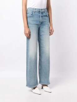 MOTHER High-waisted Washed Jeans -Free Vibe Shop mother High Waisted Spinner Skimp 2