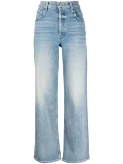 MOTHER High-waisted Washed Jeans -Free Vibe Shop mother High Waisted Spinner Skimp