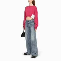 MOTHER Light Blue Wide Flared Jeans -Free Vibe Shop mother Light Blue Wide Flared Jeans 4