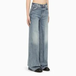 MOTHER Light Blue Wide Flared Jeans -Free Vibe Shop mother Light Blue Wide Flared Jeans 5