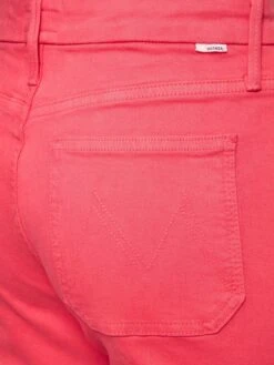 MOTHER The Patch Pocket Roller Ankle Fray Jeans -Free Vibe Shop mother Pink The Patch Pocket Roller Ankle Fray Jeans 3