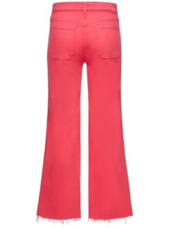 MOTHER The Patch Pocket Roller Ankle Fray Jeans -Free Vibe Shop mother Pink The Patch Pocket Roller Ankle Fray Jeans 4