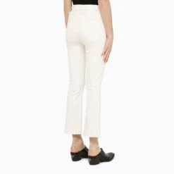 MOTHER The Hustler Ankle Fray Cream Jeans -Free Vibe Shop mother The Hustler Ankle Fray Cream Jeans 7