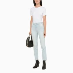MOTHER The Hustler Pina Colada Cropped Jeans -Free Vibe Shop mother The Hustler Pina Colada Cropped Jeans 1