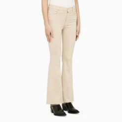 MOTHER The Weekender Fray Jeans Beige -Free Vibe Shop mother The Weekender Fray Jeans Beige 7