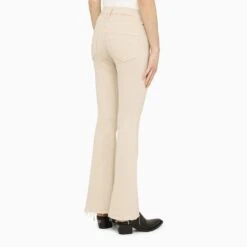 MOTHER The Weekender Fray Jeans Beige -Free Vibe Shop mother The Weekender Fray Jeans Beige 8