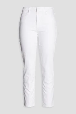 MOTHER The Dazzler Cropped Mid-rise Slim-leg Jeans