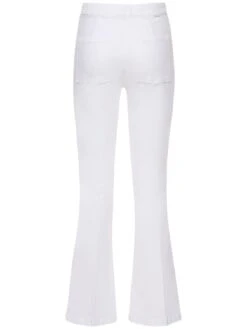 MOTHER The Lace-up Weekender High Rise Jeans -Free Vibe Shop mother White The Lace up Weekender High Rise Jeans 4