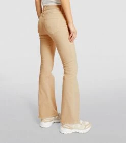 MOTHER The Weekender Mid-rise Flared Jeans -Free Vibe Shop mother beige The Weekender Mid rise Flared Jeans 3