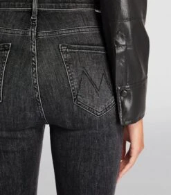 MOTHER Smoking Slim Jeans -Free Vibe Shop mother black Smoking Slim Jeans 1