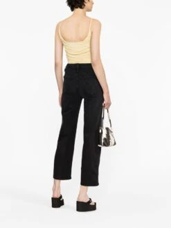 MOTHER The Ramblerzip Ankle Jeans -Free Vibe Shop mother black The RamblerZip Ankle jeans 1