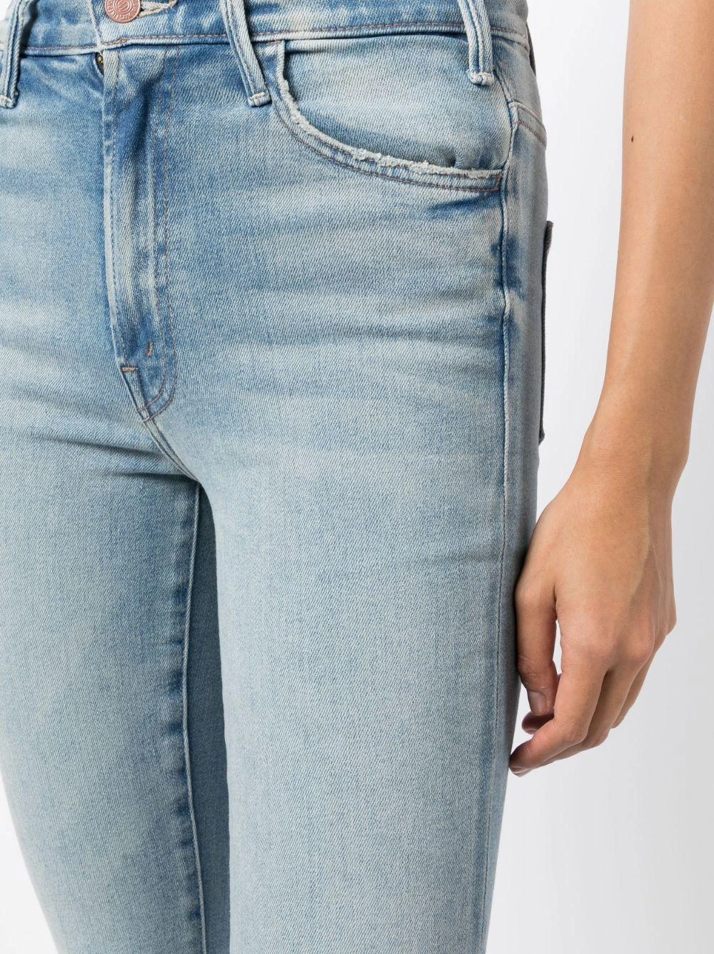 MOTHER Denim Flared Cropped Trousers 5 MOTHER Denim Flared Cropped Trousers - Image 3