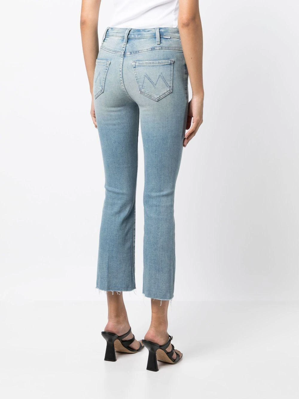 MOTHER Denim Flared Cropped Trousers 4 MOTHER Denim Flared Cropped Trousers - Image 2