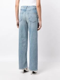 MOTHER High-waisted Washed Jeans -Free Vibe Shop mother blue High waisted Washed Jeans 1