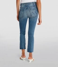 MOTHER Hustler High-rise Flared Jeans -Free Vibe Shop mother blue Hustler High rise Flared Jeans 3