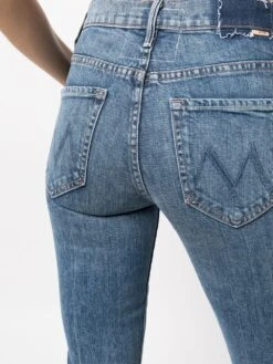 MOTHER Insider Cropped-leg Jeans -Free Vibe Shop mother blue Insider Cropped leg Jeans 2