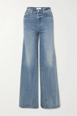 MOTHER The Enchanter Heel Free & Wild Wide Leg Jean -Free Vibe Shop mother blue Jean Large Taille Haute The Enchanter Heel