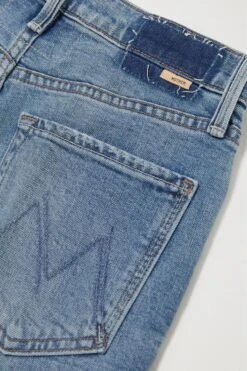 MOTHER The Enchanter Heel Free & Wild Wide Leg Jean -Free Vibe Shop mother blue Jean Large Taille Haute The Enchanter Heel 5