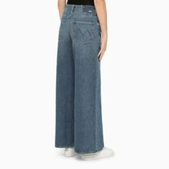 MOTHER Hit The Gorund Runni Wide Jeans -Free Vibe Shop mother blue Jeans hit the gorund runni ampio 2