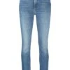 MOTHER Low-rise Slim Cut Jeans -Free Vibe Shop mother blue Low rise Slim Cut Jeans