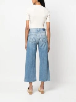 MOTHER The Dodger Ankle Cropped Jeans -Free Vibe Shop mother blue The Dodger Ankle Cropped Jeans 1