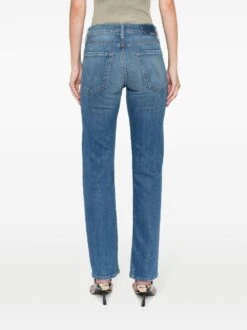 MOTHER The Smarty Pants Straight-leg Jeans -Free Vibe Shop mother blue The Smarty Pants Straight leg Jeans 1