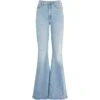 MOTHER The Super Cruiser High-rise Flared Jeans -Free Vibe Shop mother blue The Super Cruiser High rise Flared Jeans