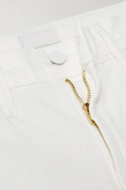 MOTHER + Net Sustain The Dazzler Frayed Cropped Mid-rise Slim Jeans -Free Vibe Shop mother white The Dazzler Verkurzte Halbhohe Jeans Mit Schmalem Bein Und Fransen 4