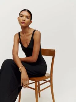 Petites Tyra Knit Dress 5 Petites Tyra Knit Dress -Free Vibe Shop reformation Black Petites Tyra Knit Dress