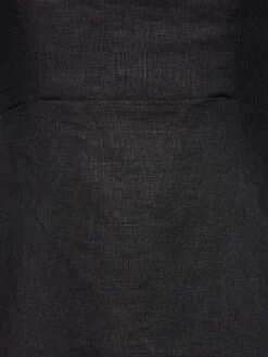 Yana Linen Long Dress -Free Vibe Shop reformation Black Yana Linen Long Dress 3