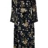 Pennie Floral-print Midi Dress -Free Vibe Shop reformation Blue Black Pennie Floral Print Midi Dress