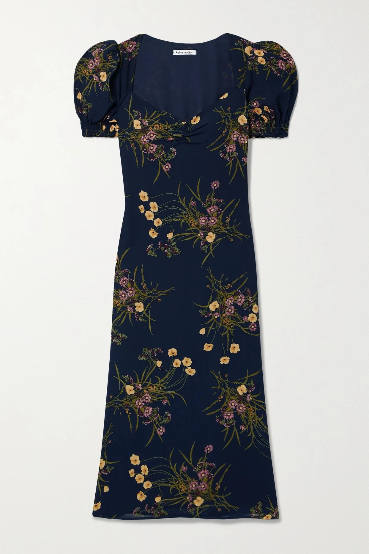 Luciana Lace-up Floral-print Crepe Midi Dress 3 Luciana Lace-up Floral-print Crepe Midi Dress