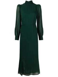 Aude Midi Dress -Free Vibe Shop reformation Green Aude Midi Dress Womens Viscose