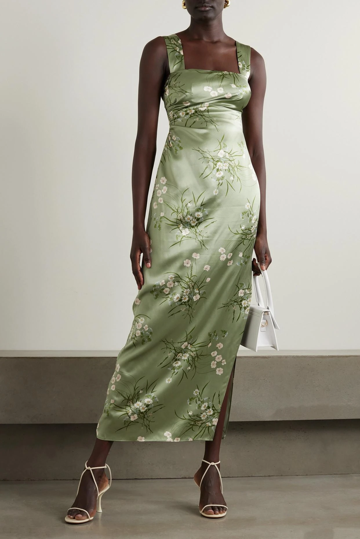 Earl Draped Floral-print Silk-charmeuse Maxi Dress 4 Earl Draped Floral-print Silk-charmeuse Maxi Dress - Image 2