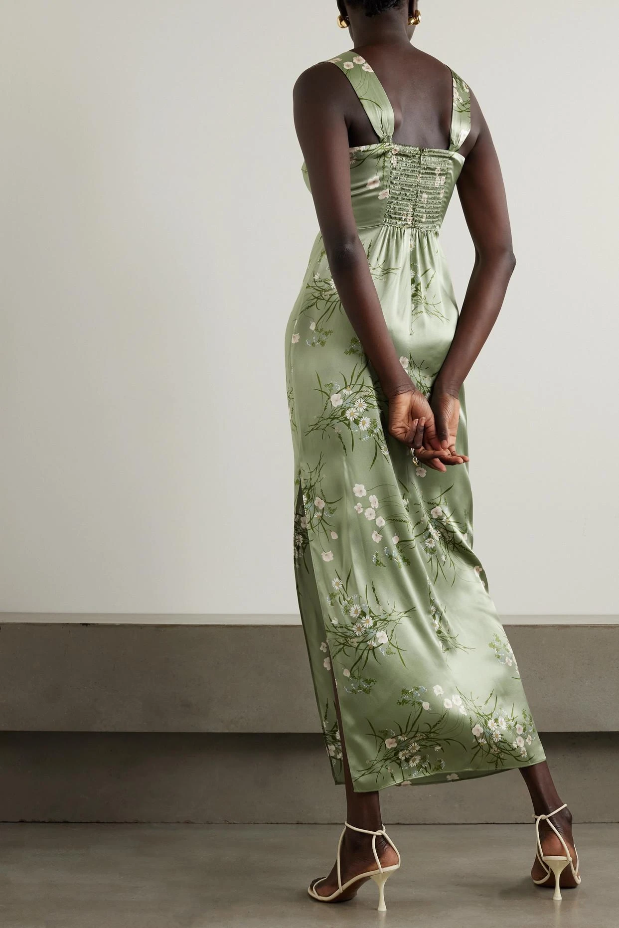 Earl Draped Floral-print Silk-charmeuse Maxi Dress 5 Earl Draped Floral-print Silk-charmeuse Maxi Dress - Image 3