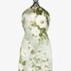 Poppie Floral Print Silk Mini Dress - Women's - Silk -Free Vibe Shop reformation Green Poppie Floral Print Silk Mini Dress
