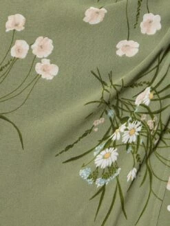 Kourtney Printed Georgette Midi Dress -Free Vibe Shop reformation GreenMulti Kourtney Printed Georgette Midi Dress 3