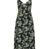 Baxley Printed Viscose Crepe Midi Dress 2 Baxley Printed Viscose Crepe Midi Dress -Free Vibe Shop reformation NegroMulti Vestido midi de crepe de viscosa estampado