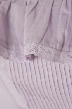 Tide Lace-trimmed Ruffled Organic Cotton-voile Midi Dress -Free Vibe Shop reformation Pink Tide Lace trimmed Ruffled Organic Cotton voile Midi Dress 3