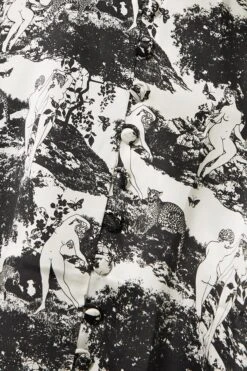 Maple Printed Silk-satin Midi Dress -Free Vibe Shop reformation White Maple Printed Silk satin Midi Dress 3