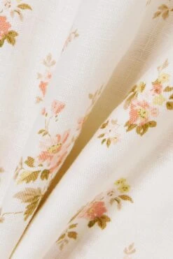 Mint Floral-print Linen Wrap Midi Dress 9 Mint Floral-print Linen Wrap Midi Dress -Free Vibe Shop reformation White Mint Floral print Linen Wrap Midi Dress 3