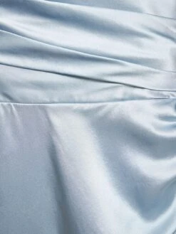 Barrow Silk Satin Strapless Long Dress -Free Vibe Shop reformation blue Vestido largo de saten de seda 1