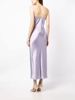Joana Silk Midi Dress -Free Vibe Shop reformation purple Joana Silk Midi Dress 1