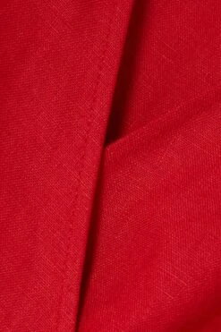 Weiss Linen Midi Wrap Dress 9 Weiss Linen Midi Wrap Dress -Free Vibe Shop reformation red Robe Midi Portefeuille En Lin Weiss 3