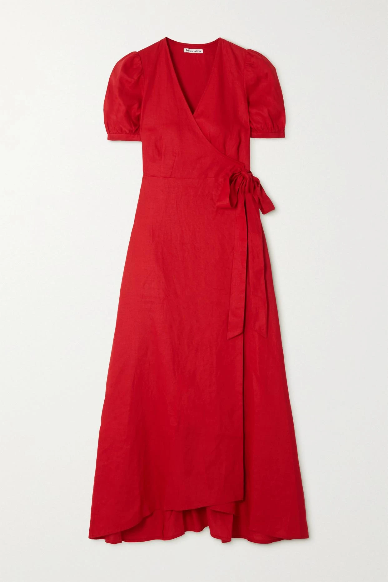 Weiss Linen Midi Wrap Dress 3 Weiss Linen Midi Wrap Dress